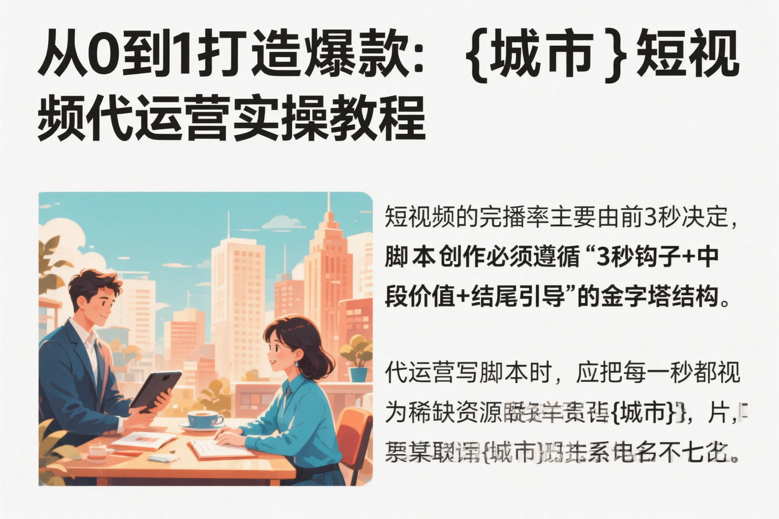 从0到1打造爆款：扬州短视频代运营实操教程