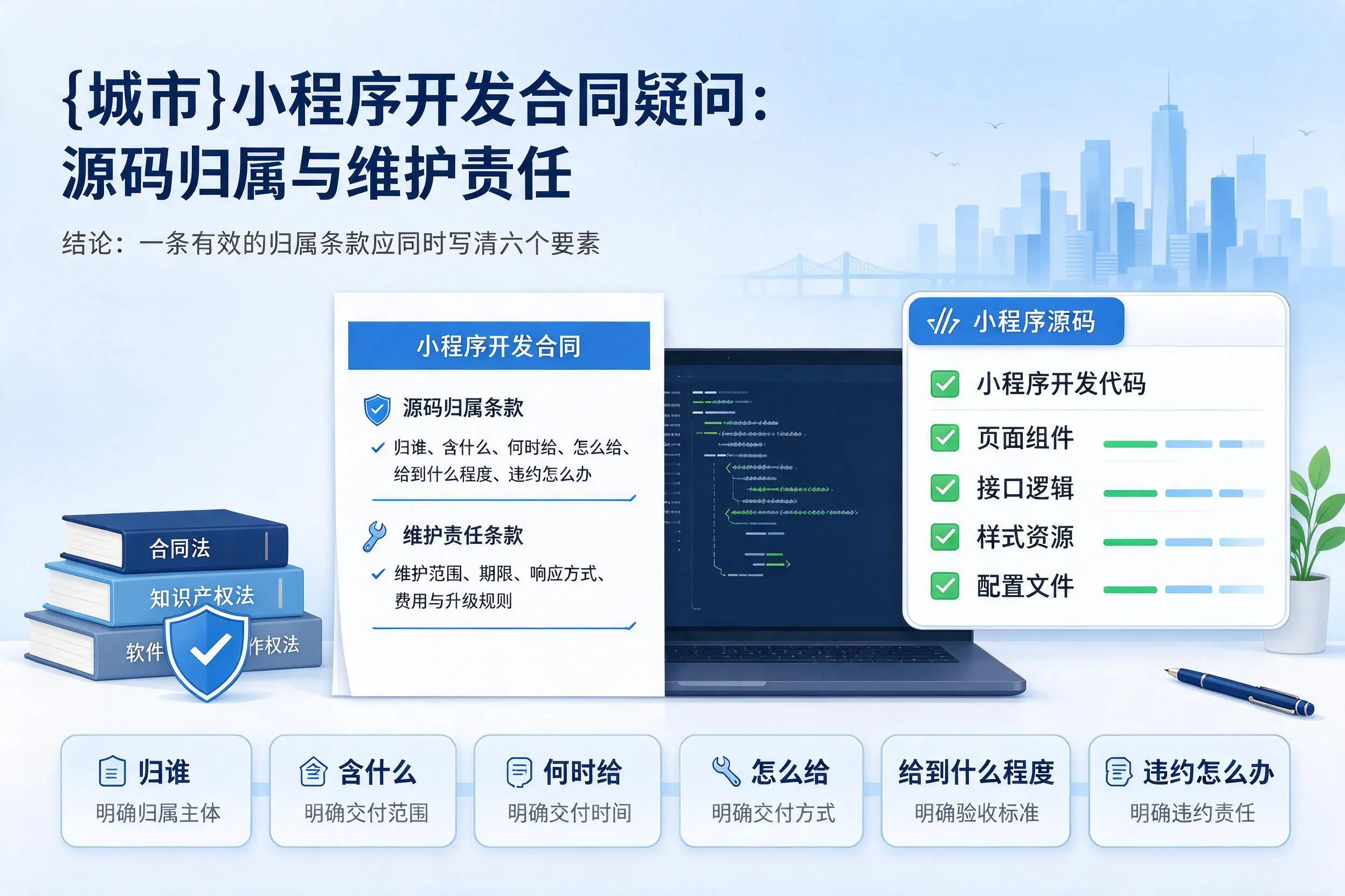 扬州小程序开发合同疑问:源码归属与维护责任