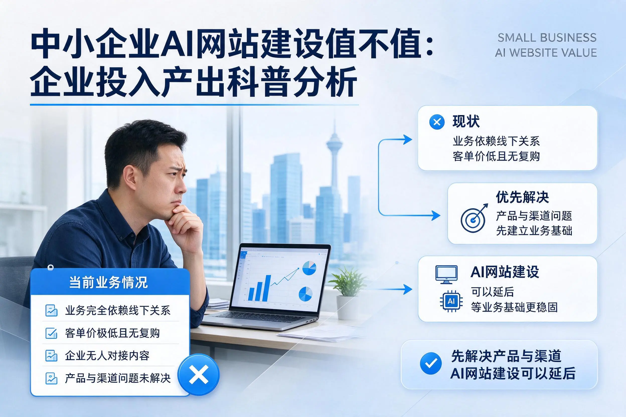 中小企业AI网站建设值不值：扬州企业投入产出科普分析