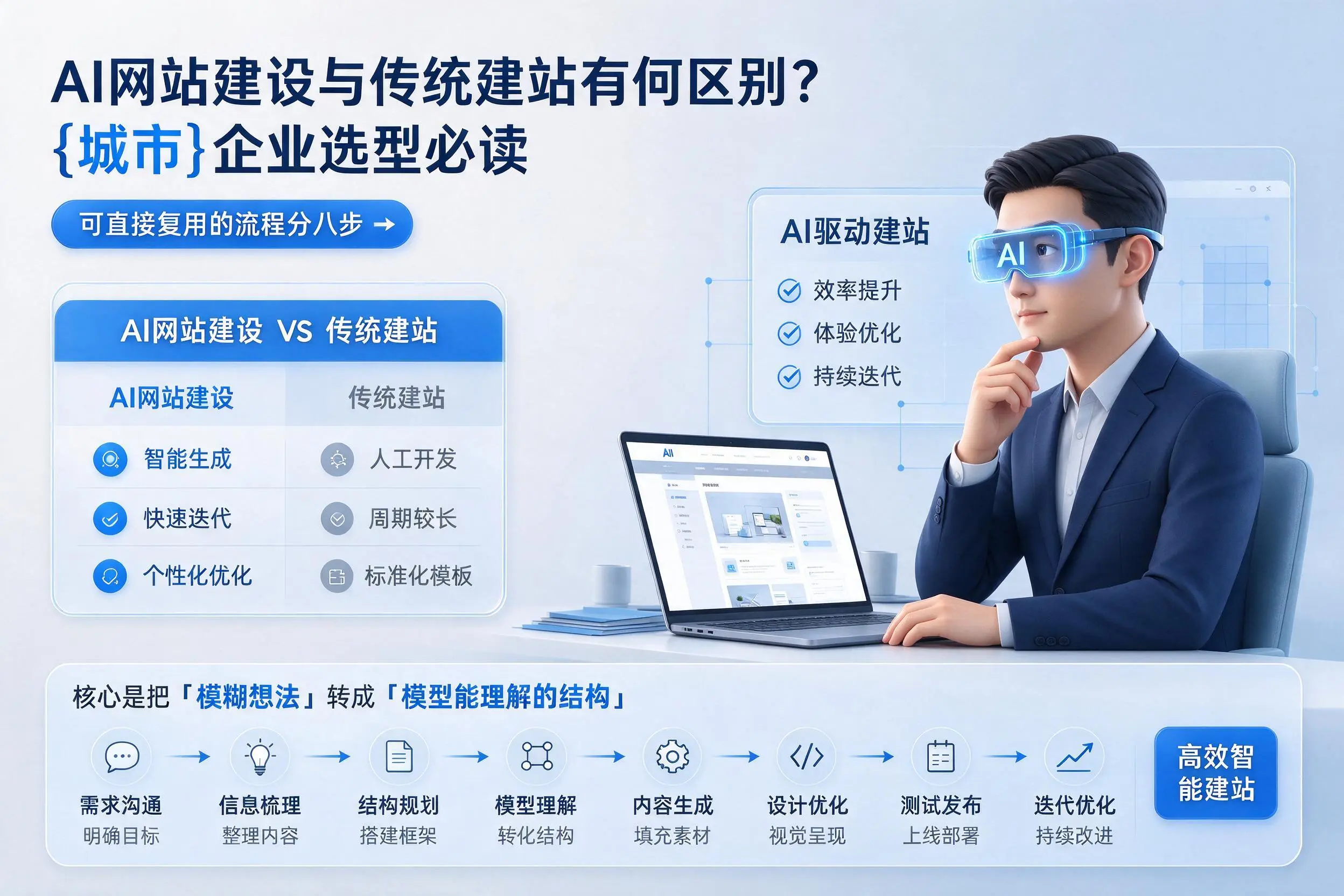 AI网站建设与传统建站有何区别？扬州企业选型必读