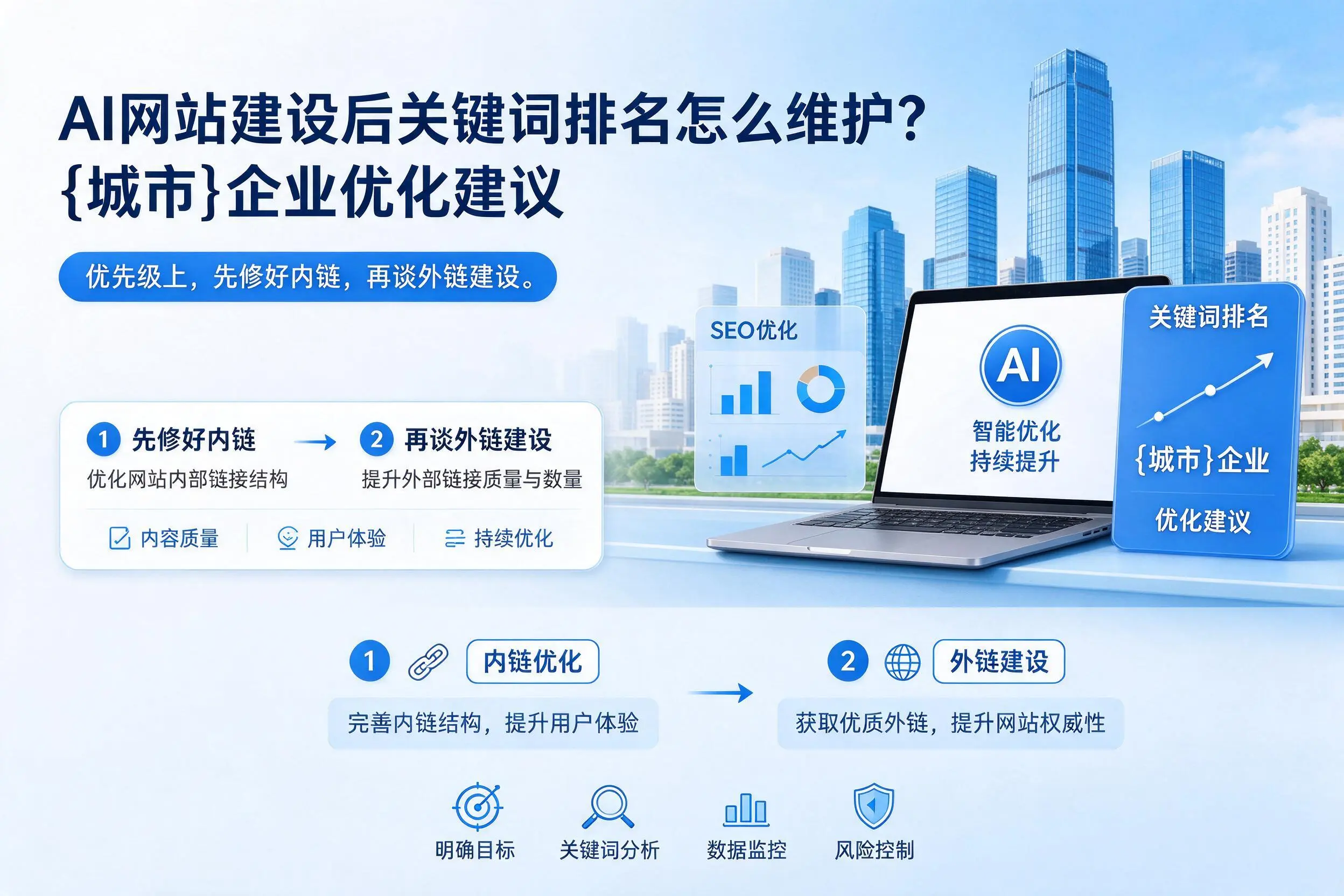 AI网站建设后关键词排名怎么维护?扬州企业优化建议