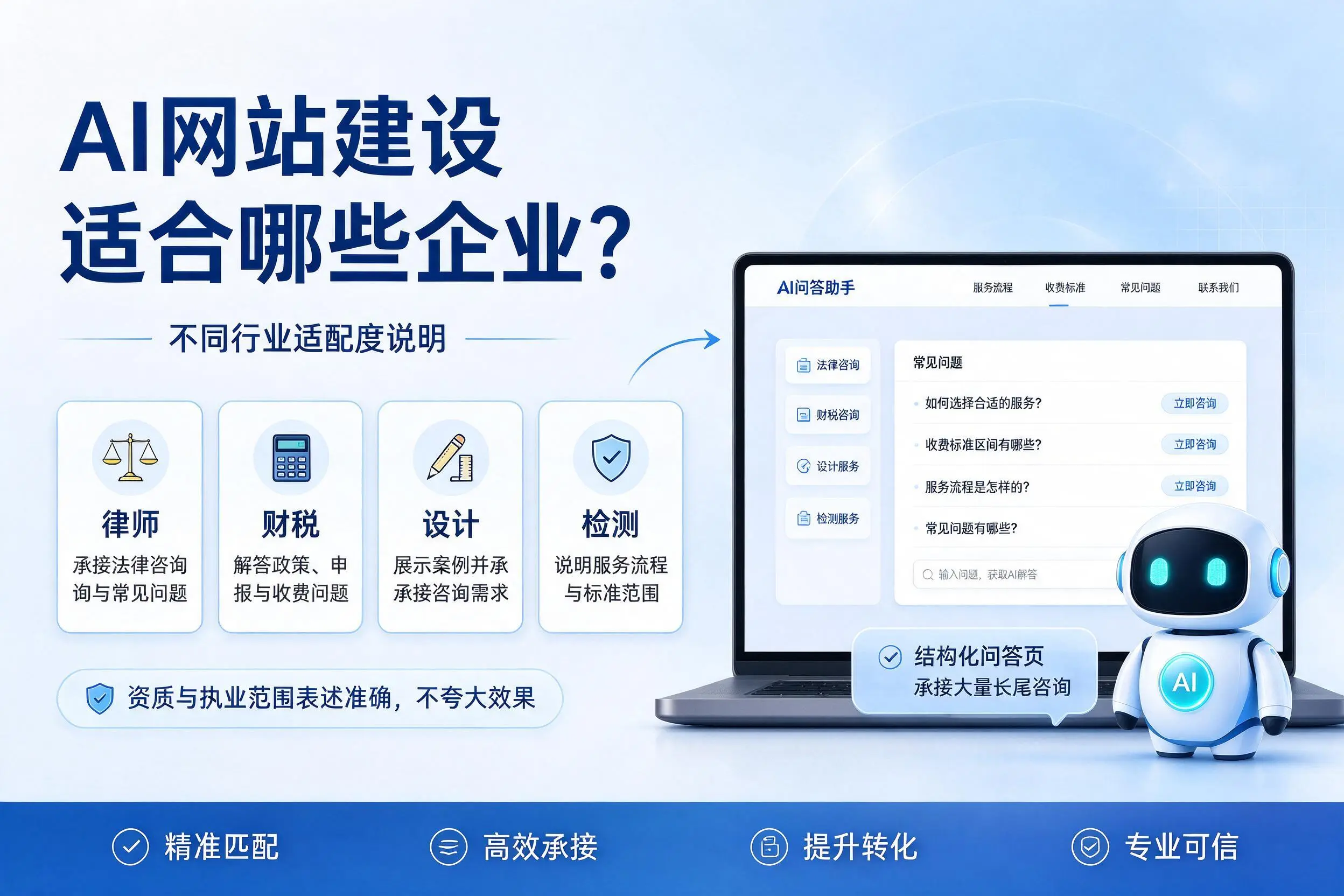 AI网站建设适合哪些企业?扬州不同行业适配度说明